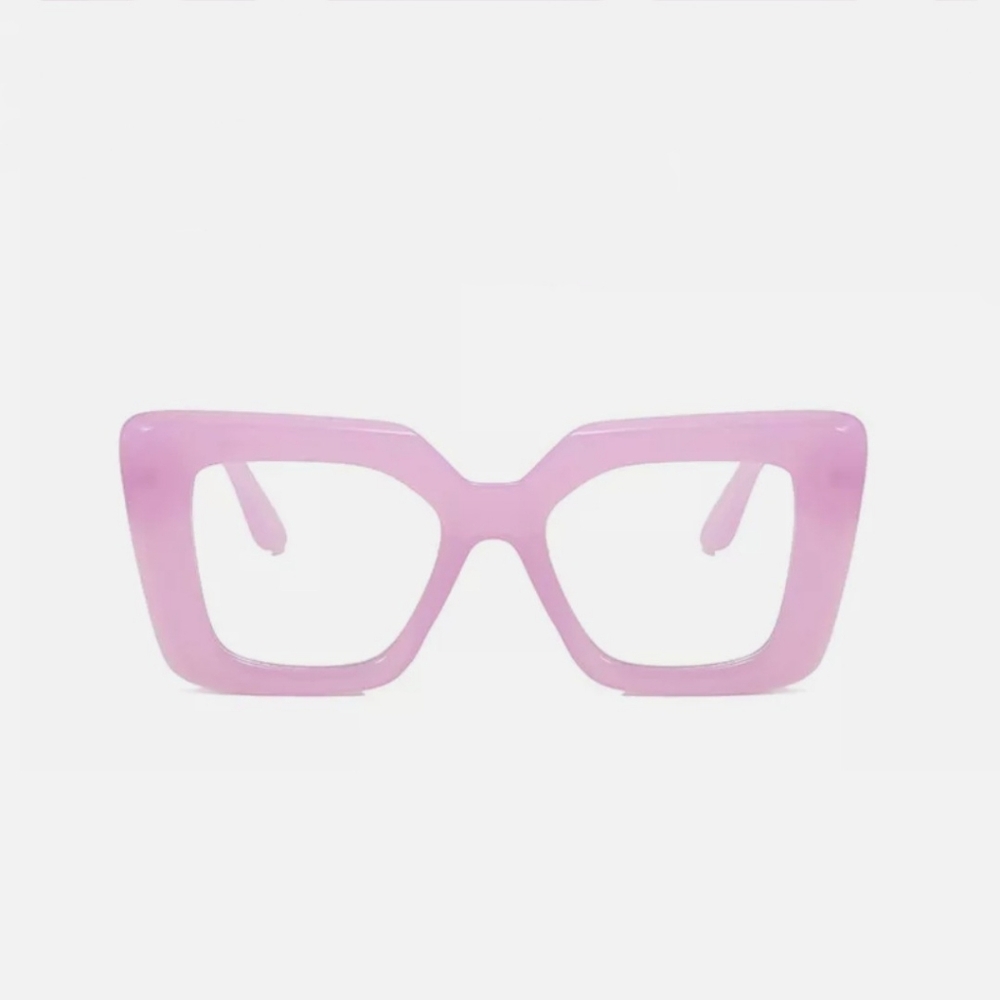 NEW Pink Oversize Fashion Glasses - Picture 2 of 9